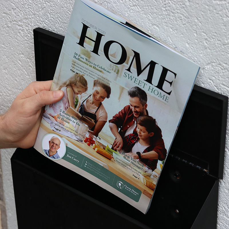 Putting Magazine in Mailbox